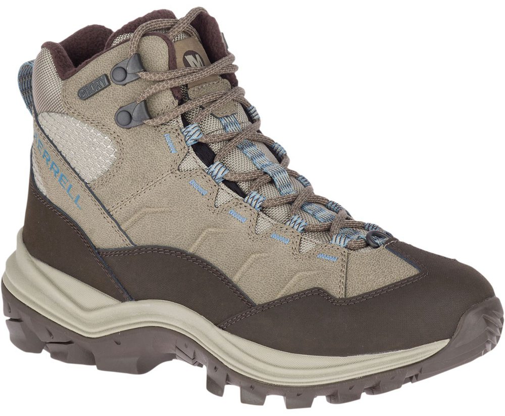 Merrell Boots Grey - Thermo Chill Mid Waterproof - Womens 39IDRVQPC